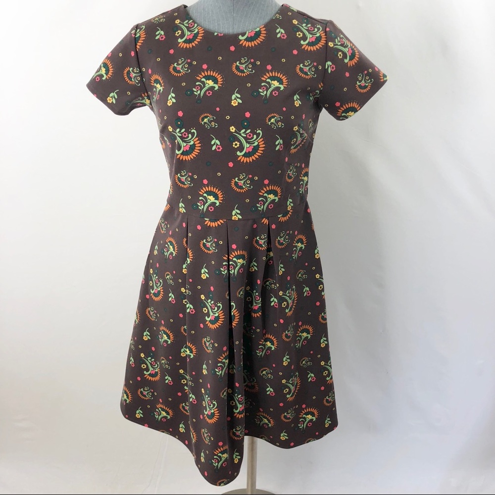 Matilda Jane skater flare flower floral dress Sz S
